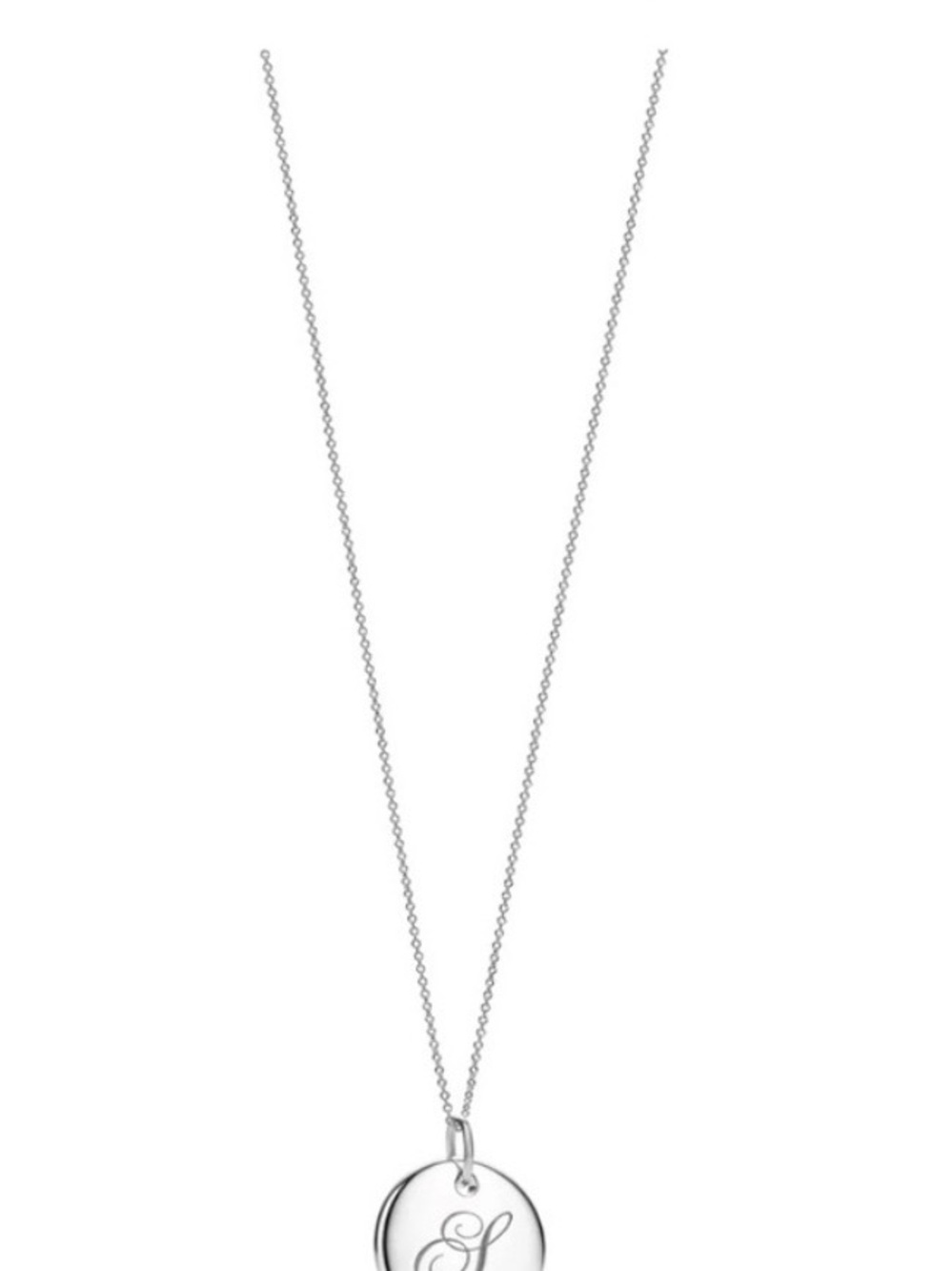 Tiffany & Co. 928 Silver Initial S Necklace
